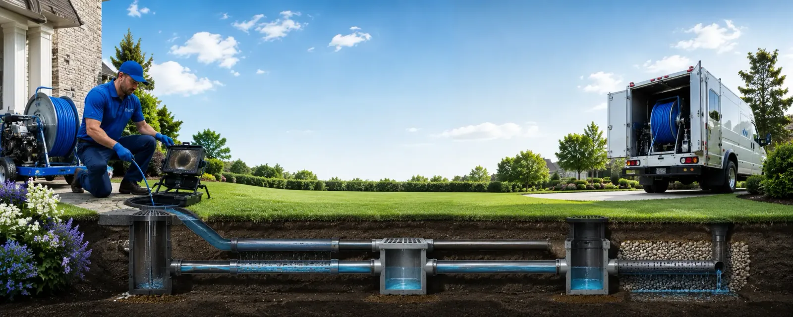 Outdoor drain cleaning information for Alden, NY